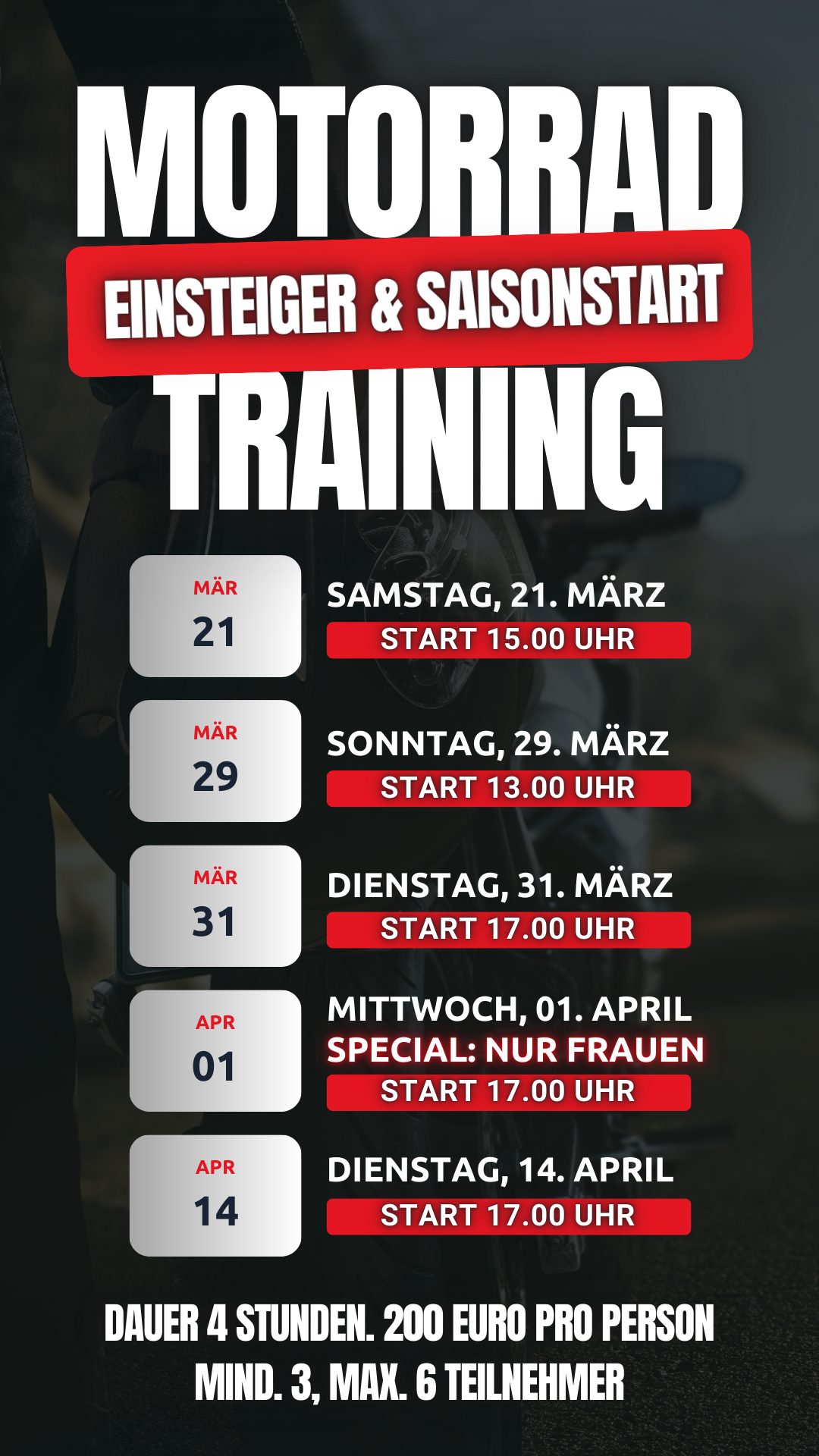 Motorrad Training
